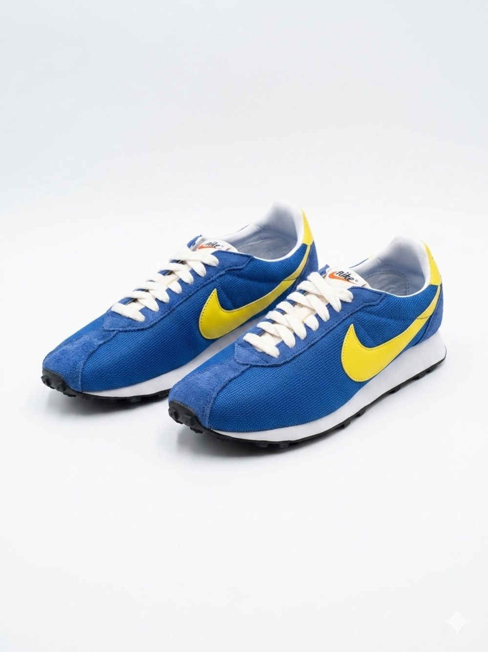 Nike Men’s Blue Sneakers with Yellow Swoosh
